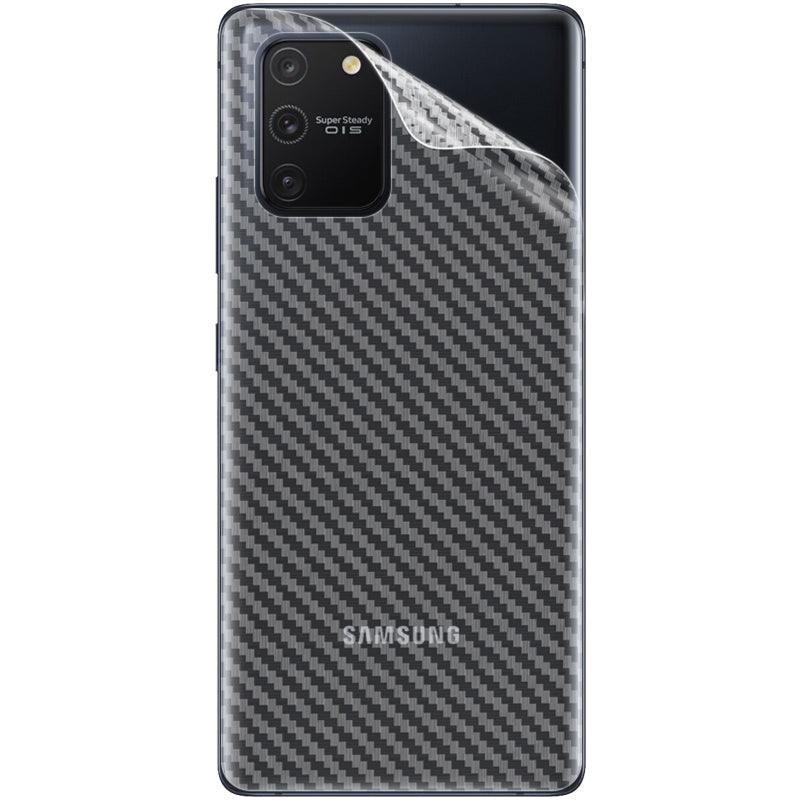 IMAK Carbon Fiber Texture Soft PVC Back Protector pro Samsung Galaxy A91 S10 Lite M80s IMAK Carbon Fiber Texture Soft PVC Back Protector pro Samsung Galaxy A91 S10 Lite M80s